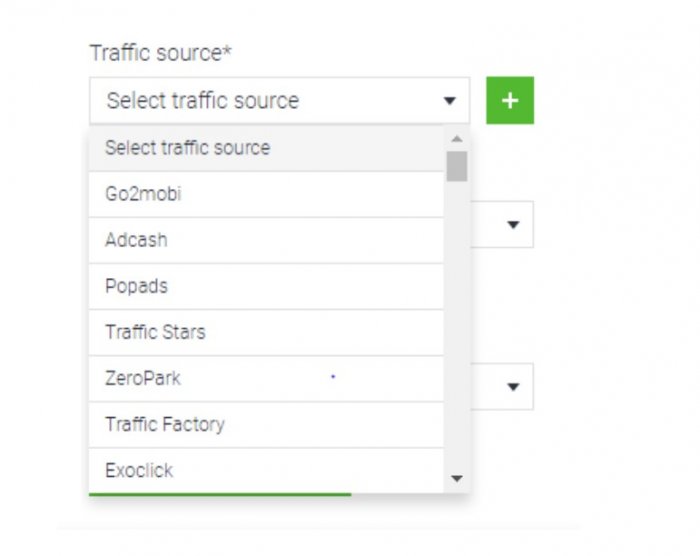 select traffic source
